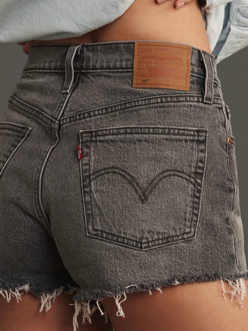 Levi’s 501 Original Shorts in Faded Black, size 25 - Picture 5 of 10